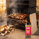 Republic Cherry Apple gluten-free BBQ rub - action lifestyle shot