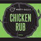 Misty Gully Chicken Rub ingredients and allergens label