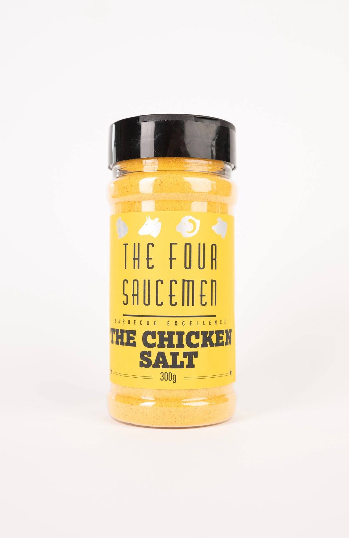 FOUR SAUCEMEN The Chicken Salt 300g front of shaker