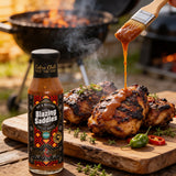 Cobra Chilli Blazing Saddles Chilli Sauce Medium 250ml Hot Sauce — brushed over char-grilled jerk chicken