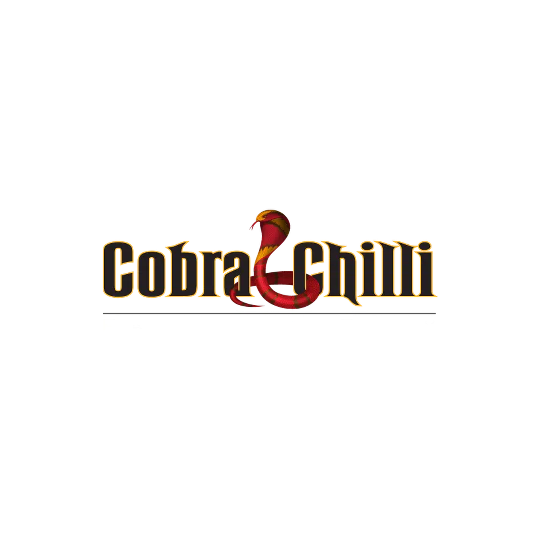 Cobra Chilli brand logo — snake and fire emblem, Face the Fury
