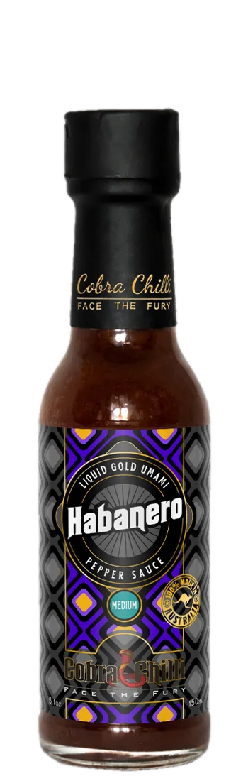 Cobra Chilli Habanero Magic Sauce Medium 150ml Condiment — transparent front cutout of the bottle
