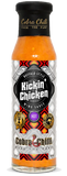 Cobra Chilli Kickin' Chicken Wing Sauce Hot 250ml hot sauce — transparent bottle cutout, front view