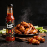 Cobra Chilli Reaper's Harvest Chilli Sauce Extreme 150ml Hot Sauce — tossed through fried chicken wings