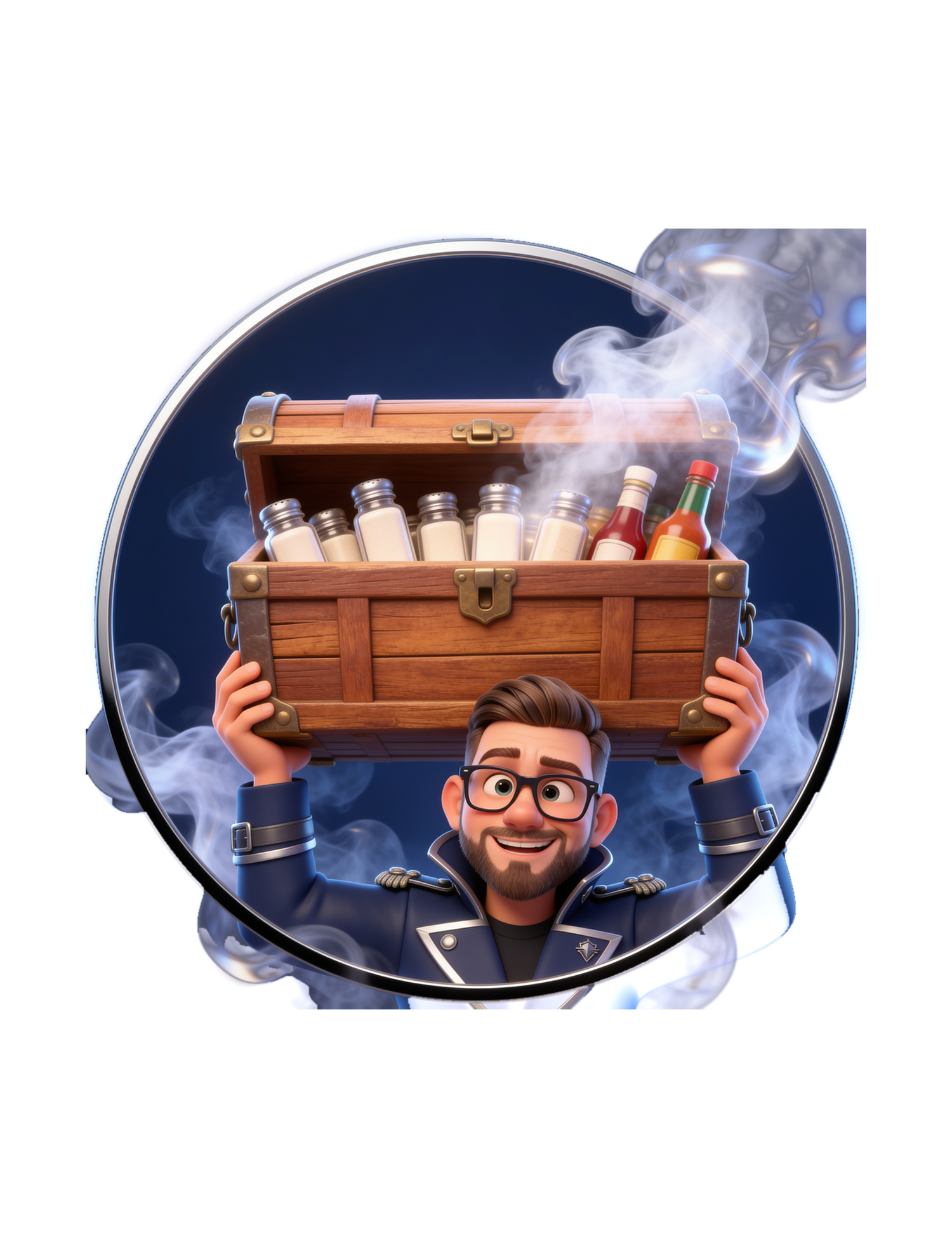 Darryl Rubb, the Rub Smuggler, with a Contraband Club crate — The Kingpin