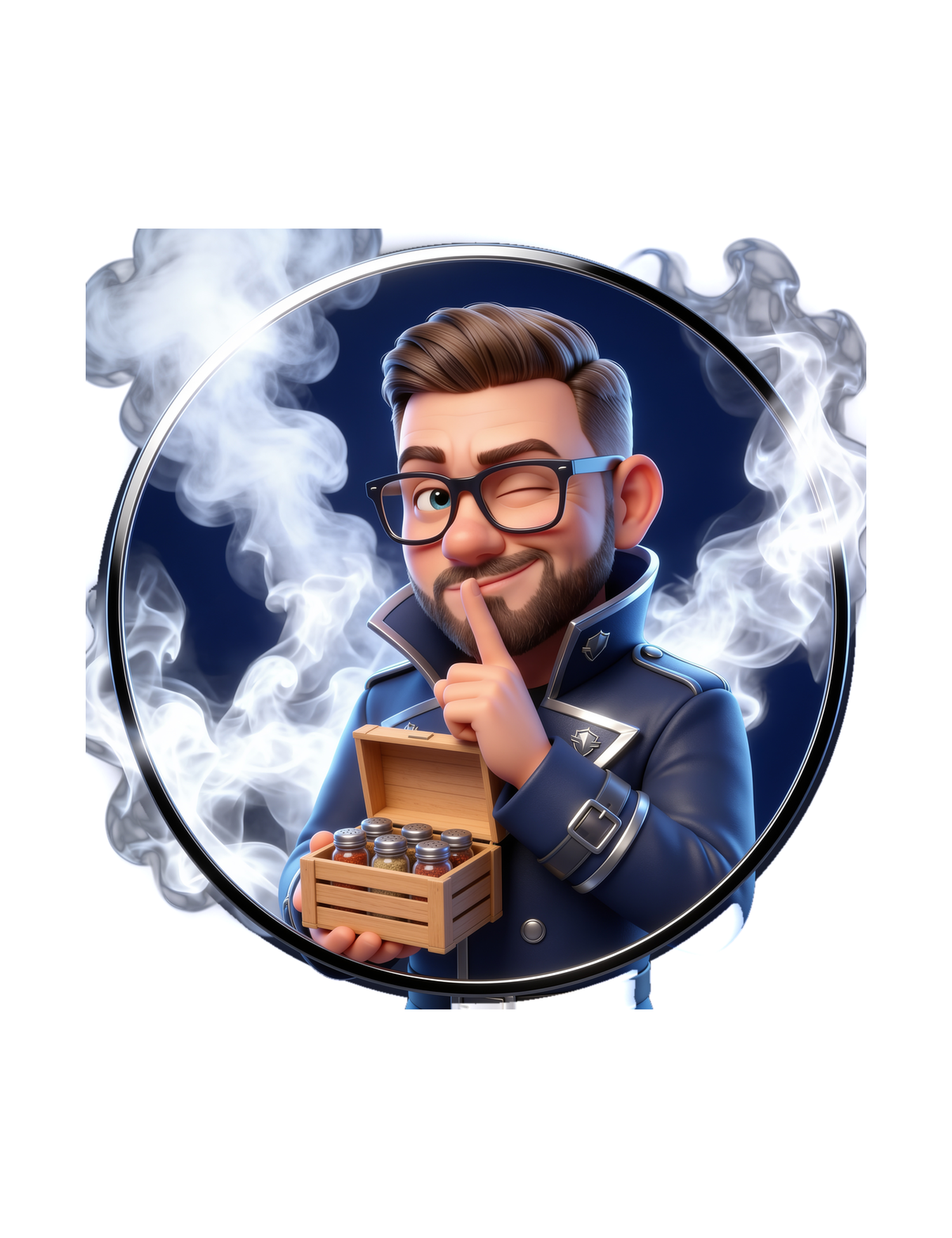 Darryl Rubb, the Rub Smuggler, with a Contraband Club crate — The Stowaway