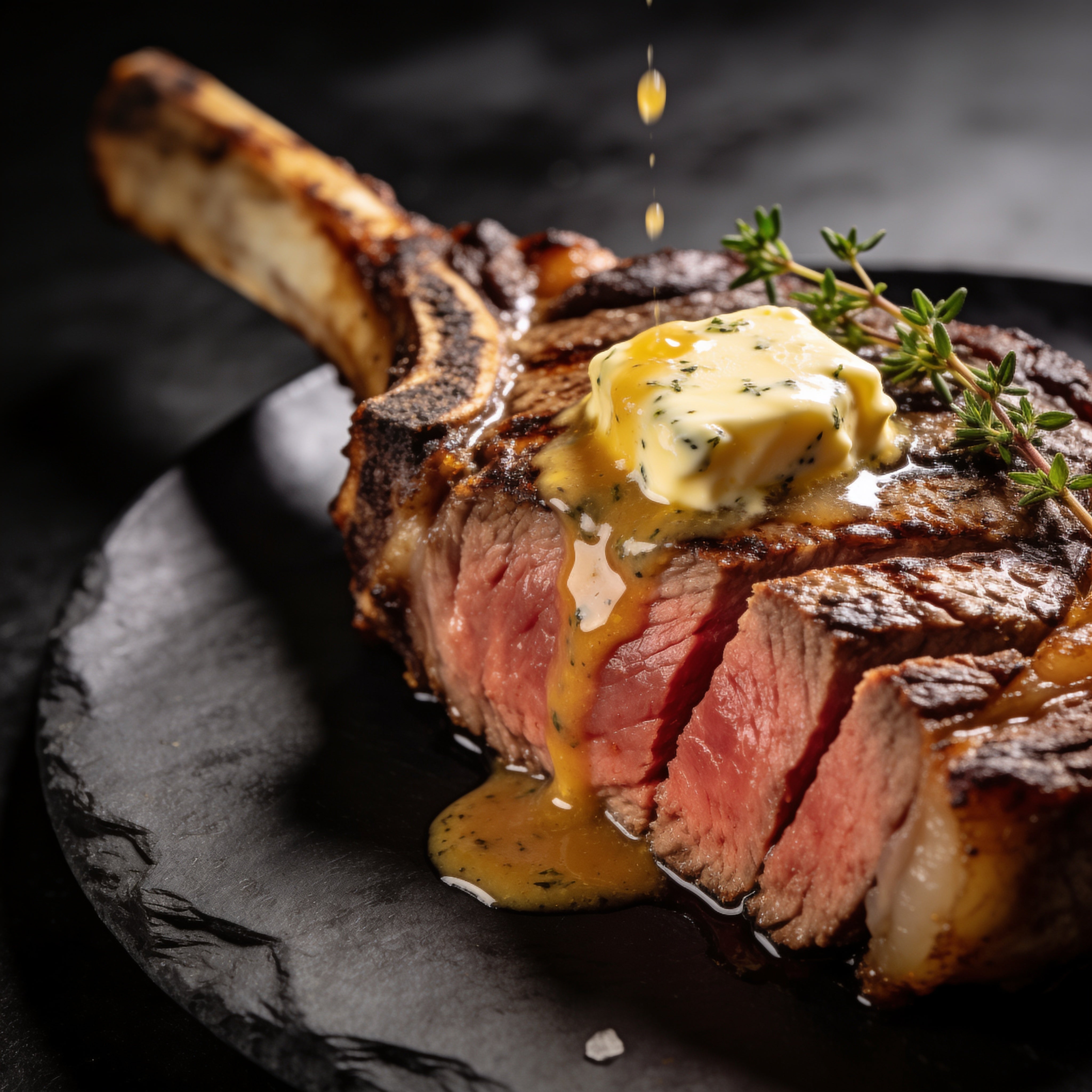 Smokes Seasoning Cowboy Butter Ranch melting over a seared steak