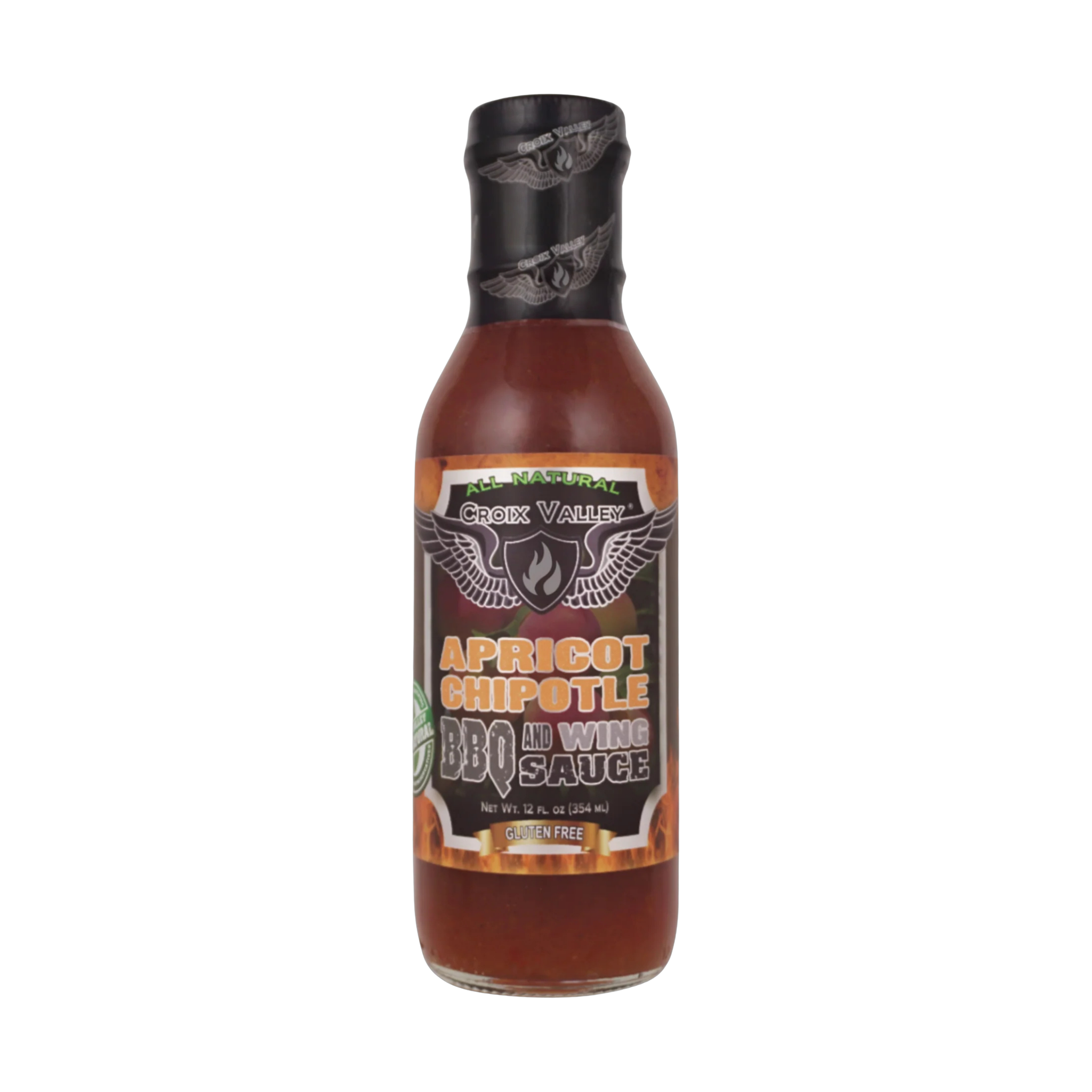 CROIX VALLEY: Apricot Chipotle BBQ & Wing Sauce | BBQ & Wing Sauce | 355ml (12oz) bottle