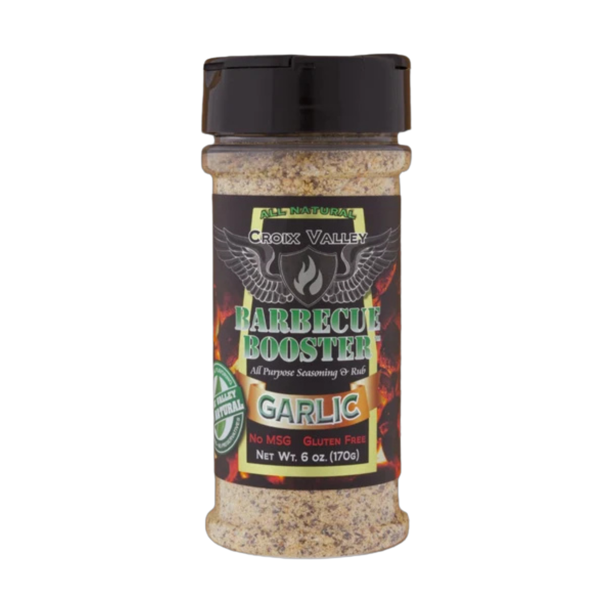 CROIX VALLEY: Garlic Barbecue Booster | All-Purpose Seasoning | 170g (6oz) shaker