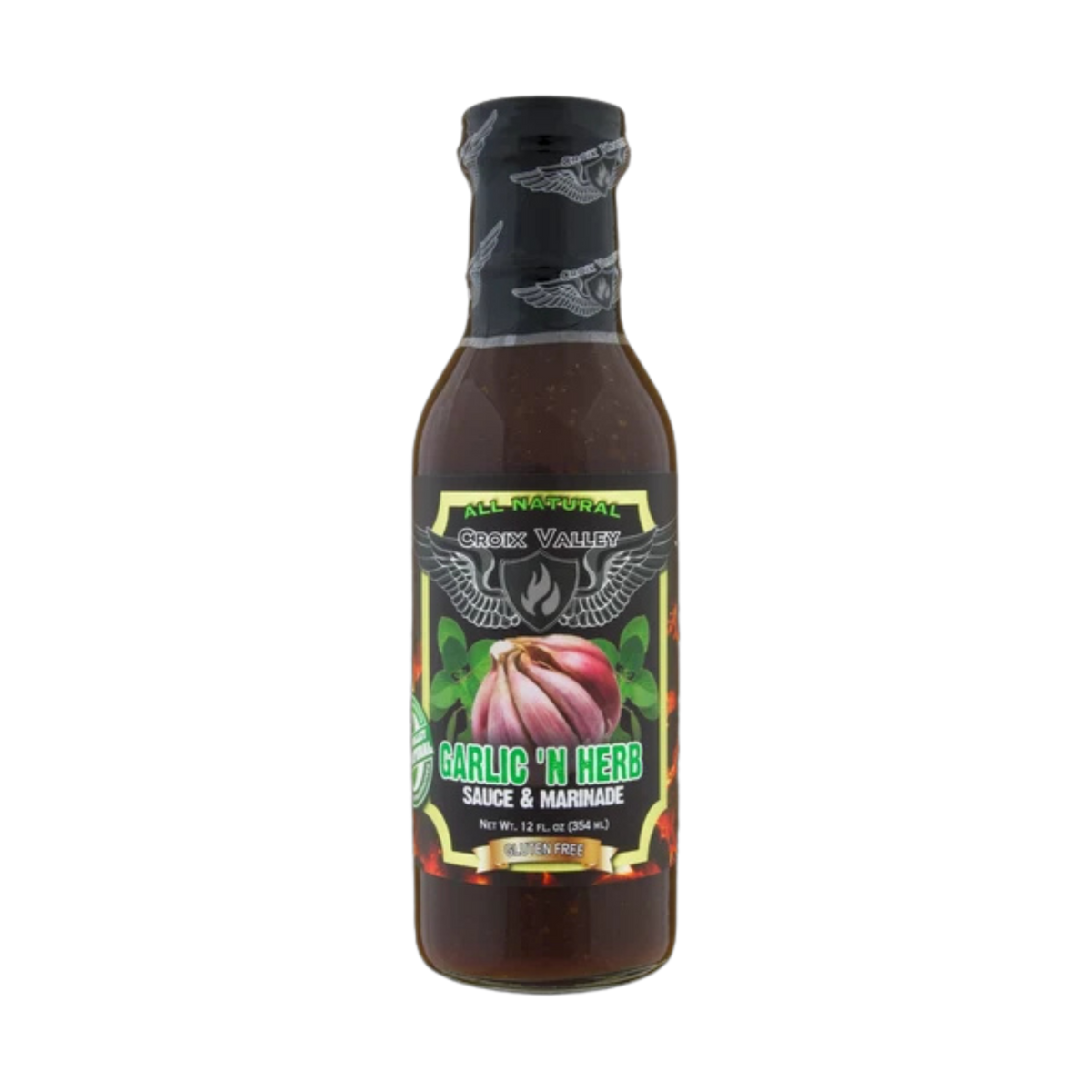 CROIX VALLEY: Garlic 'n Herb Sauce & Marinade | Marinade | 355ml (12oz) glass bottle