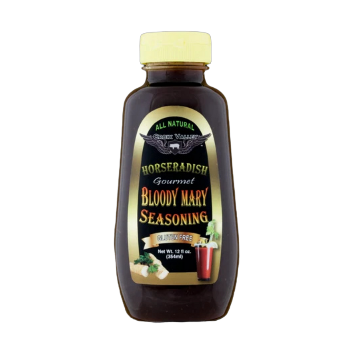 CROIX VALLEY: Horseradish Bloody Mary Seasoning | Bloody Mary Seasoning | 355ml (12oz) bottle
