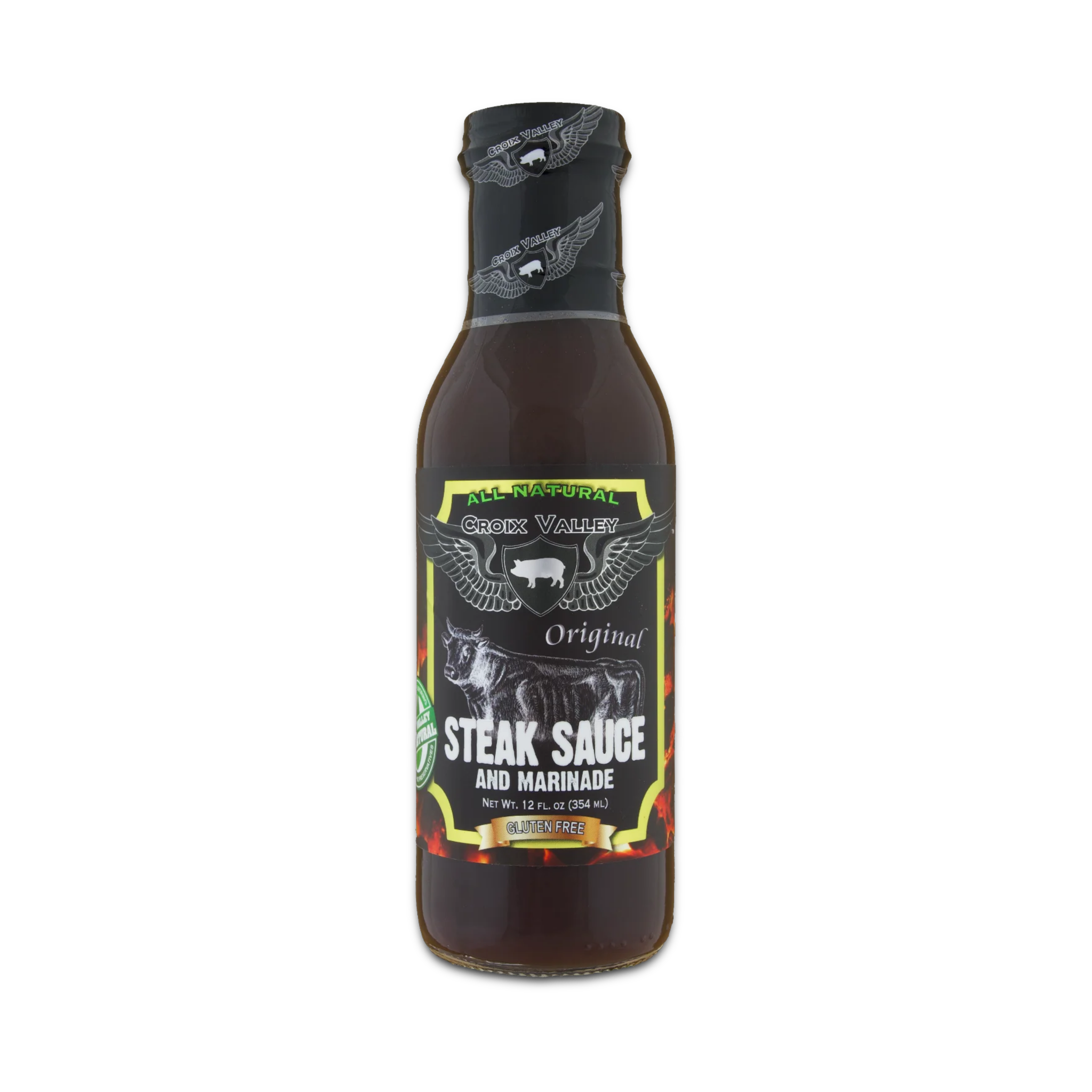 CROIX VALLEY: Original Steak Sauce & Marinade | Marinade | 355ml (12oz) glass bottle