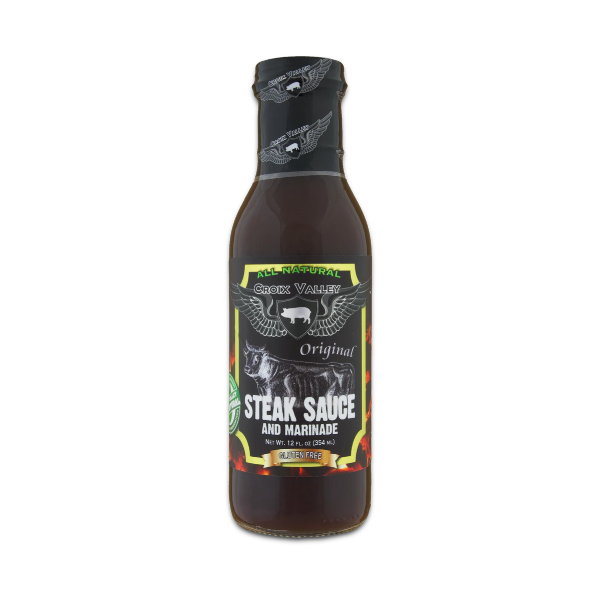 CROIX VALLEY: Original Steak Sauce & Marinade | Marinade | 355ml (12oz) glass bottle