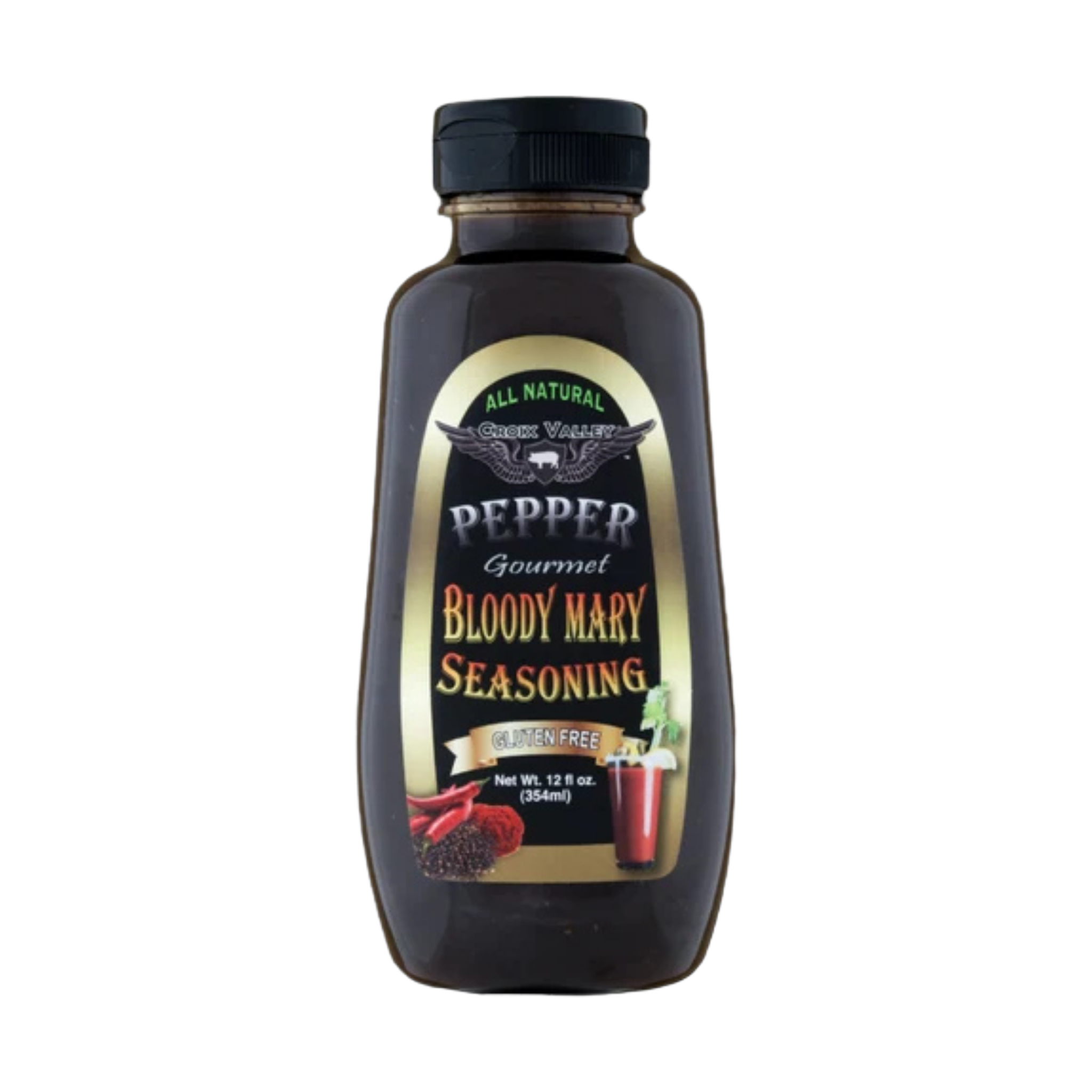 CROIX VALLEY: Pepper Bloody Mary Seasoning | Bloody Mary Seasoning | 355ml (12oz) bottle