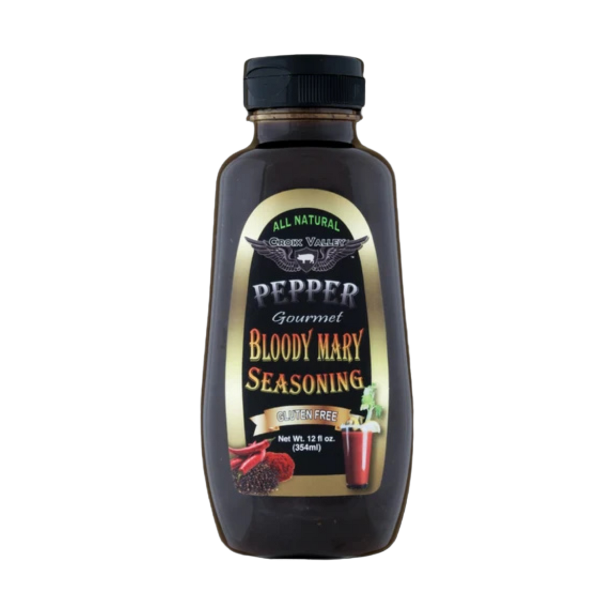 CROIX VALLEY: Pepper Bloody Mary Seasoning | Bloody Mary Seasoning | 355ml (12oz) bottle