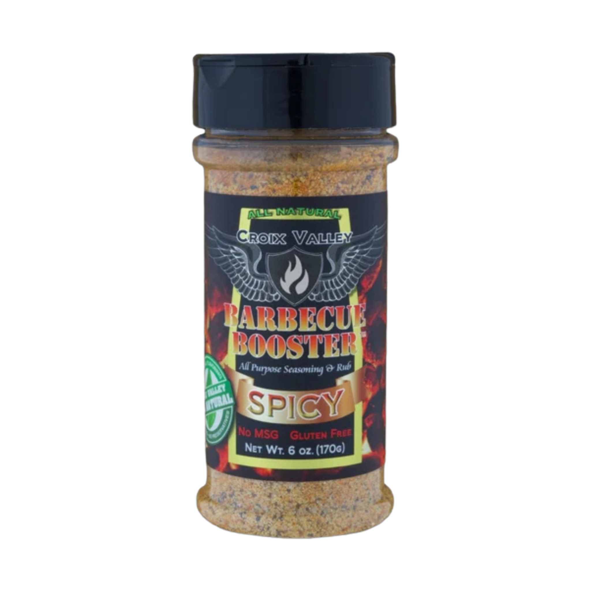 CROIX VALLEY: Spicy Barbecue Booster | Spicy Seasoning | 170g (6oz) shaker