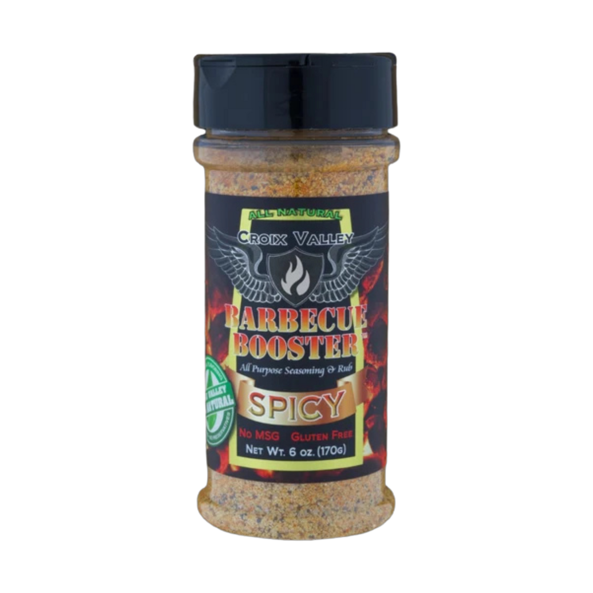CROIX VALLEY: Spicy Barbecue Booster | Spicy Seasoning | 170g (6oz) shaker