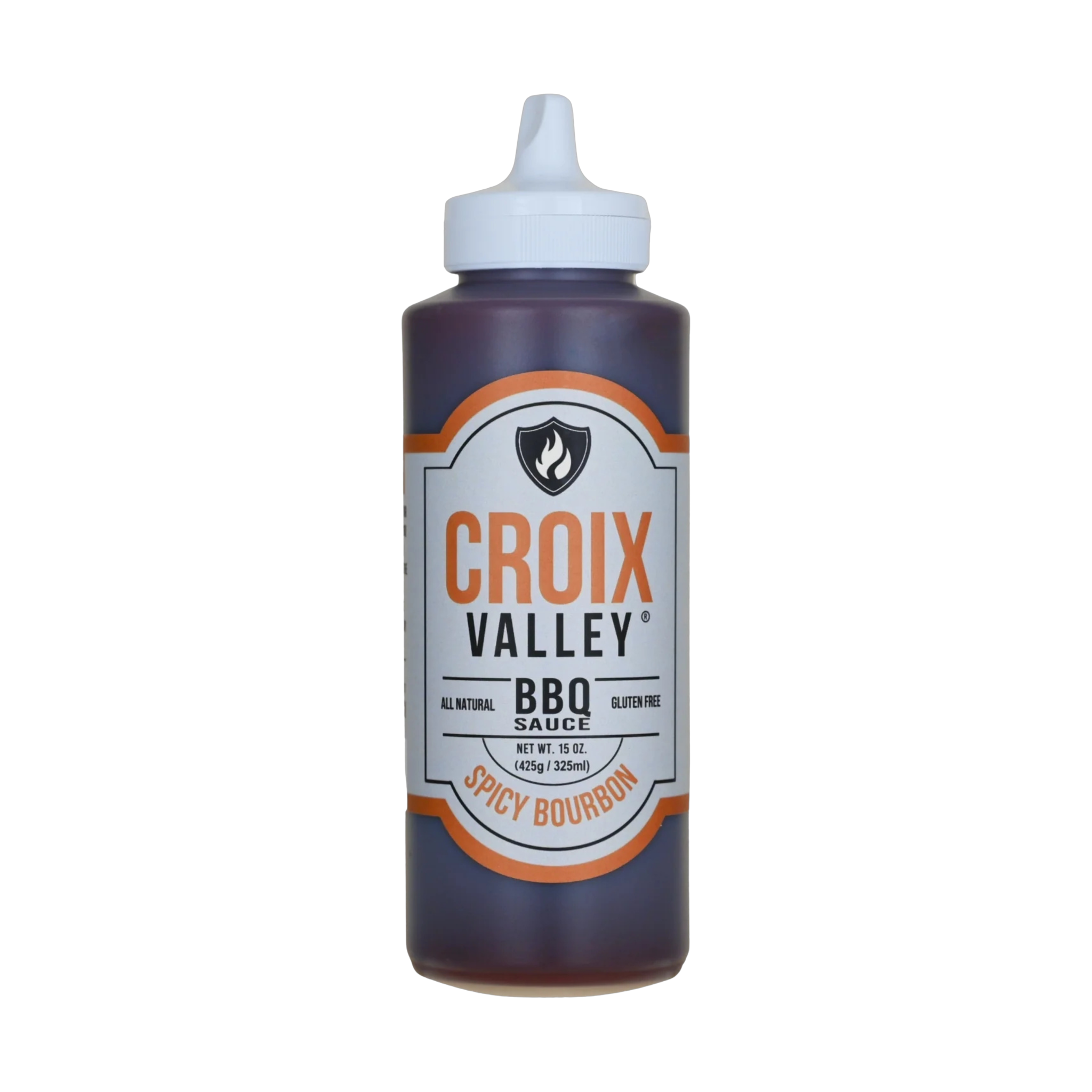 CROIX VALLEY: Spicy Bourbon BBQ Sauce (Foundry Series) | BBQ Sauce | 325ml (11oz) squeeze bottle — Foundry Series