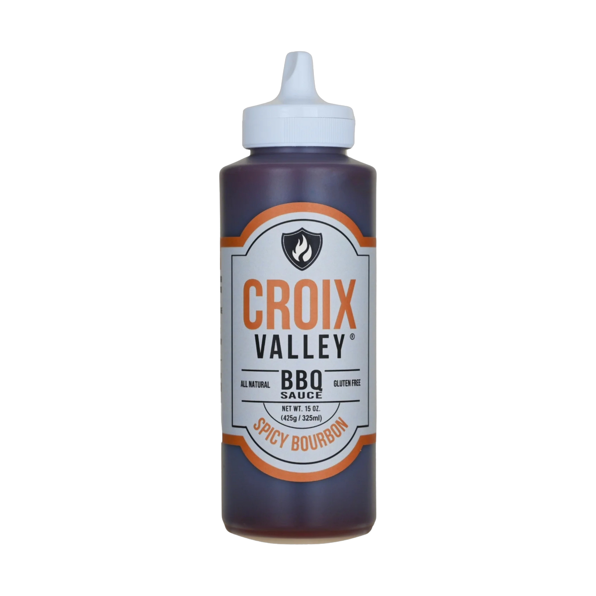 CROIX VALLEY: Spicy Bourbon BBQ Sauce (Foundry Series) | BBQ Sauce | 325ml (11oz) squeeze bottle — Foundry Series