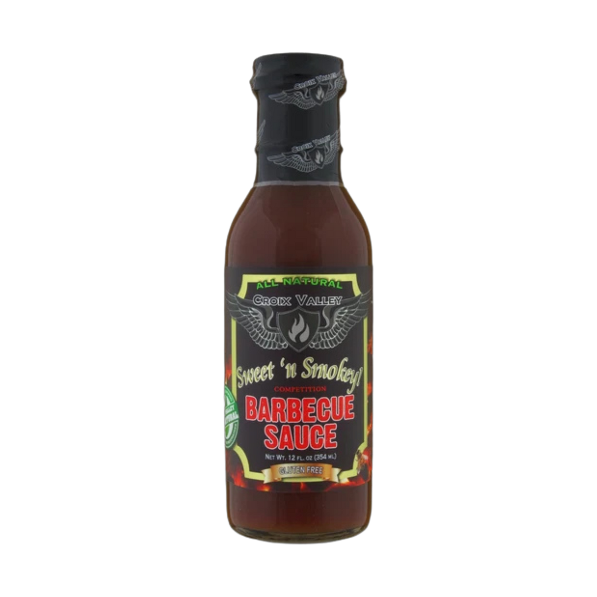 CROIX VALLEY: Sweet 'n Smokey Competition Barbecue Sauce | BBQ Sauce | 355ml (12oz) glass bottle
