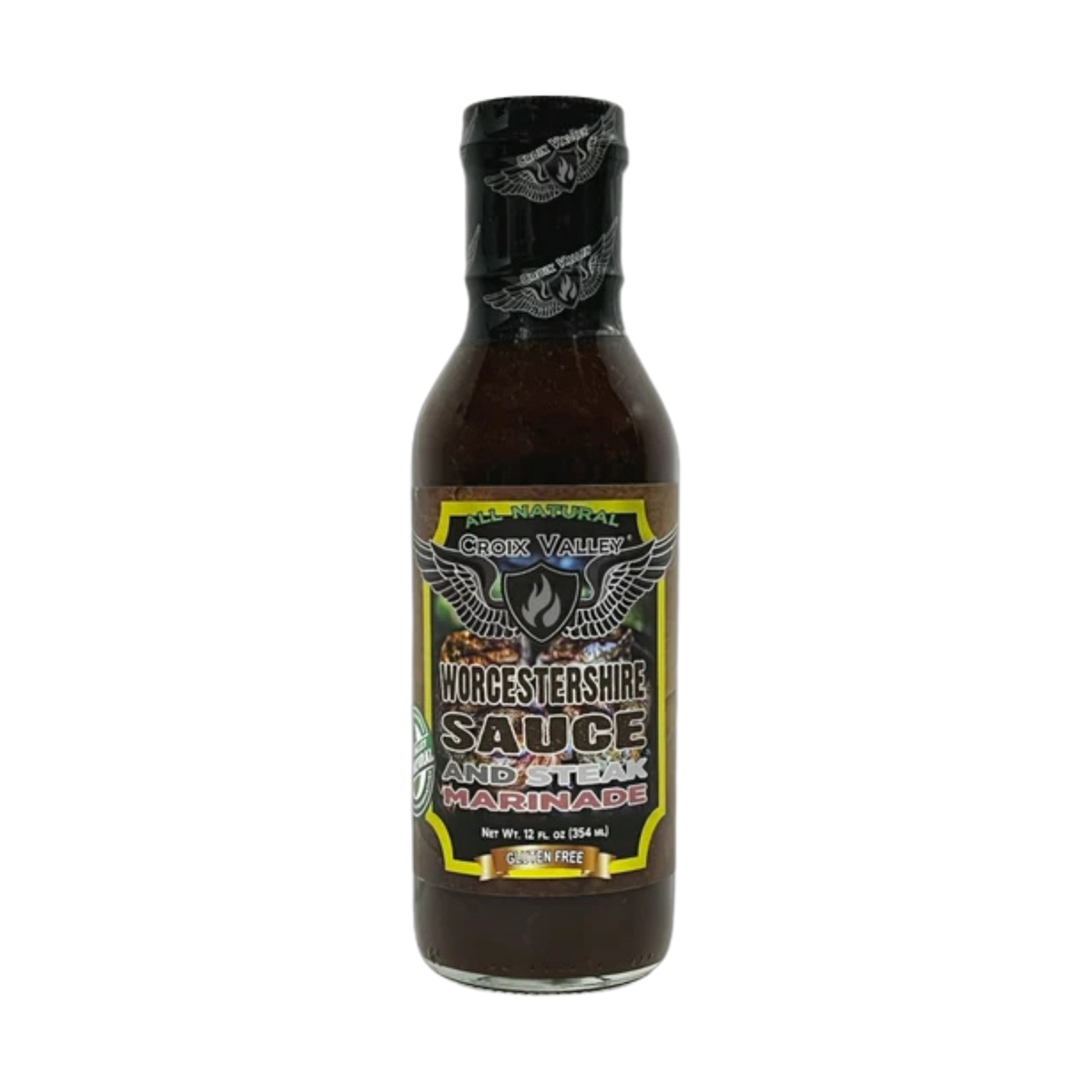 CROIX VALLEY: Worcestershire Sauce & Steak Marinade | Marinade | 355ml (12oz) glass bottle