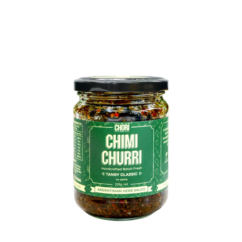 El Chori Tangy Classic green chimichurri 228g jar — Argentinian-style, made in Australia lifestyle photo