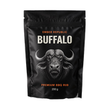Ember Republic Buffalo Lowveld Sweet Ash pork BBQ rub 200g pouch — front on transparent background