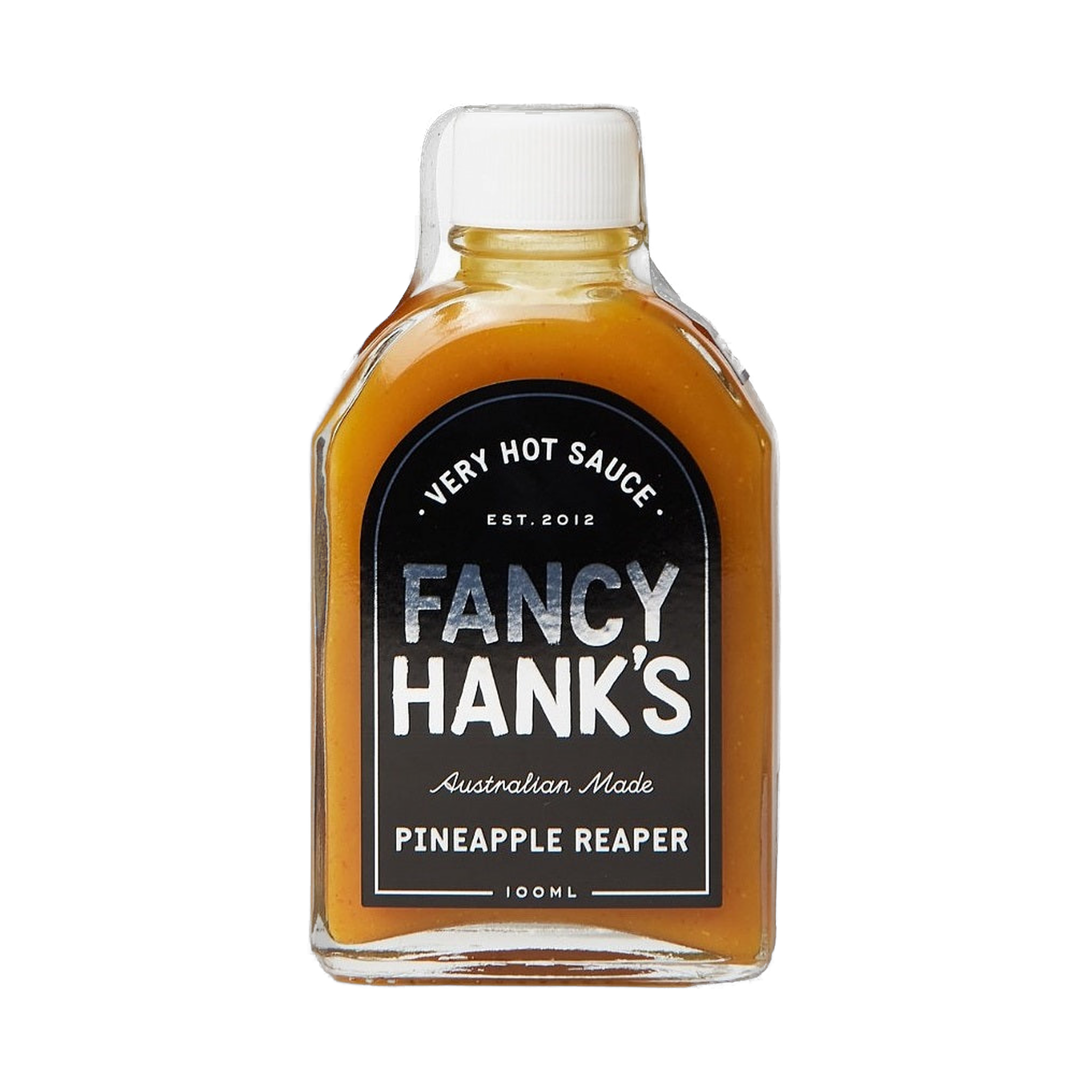 Fancy Hank's Pineapple Reaper Hot Sauce 100ml bottle - extra hot Carolina Reaper sauce