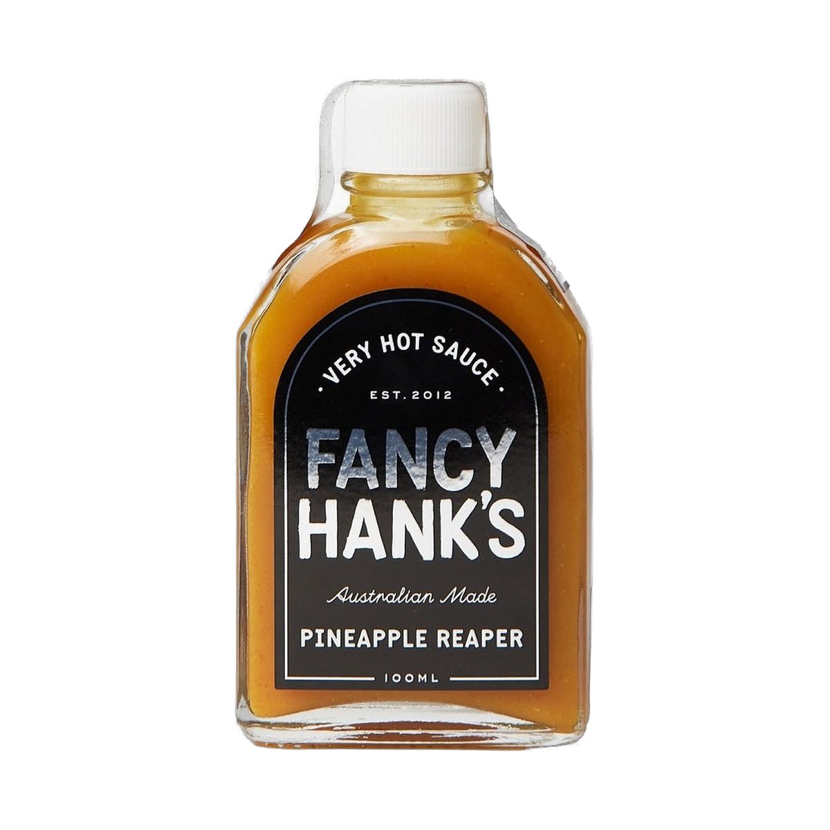 Fancy Hank's Pineapple Reaper Hot Sauce 100ml bottle - extra hot Carolina Reaper sauce