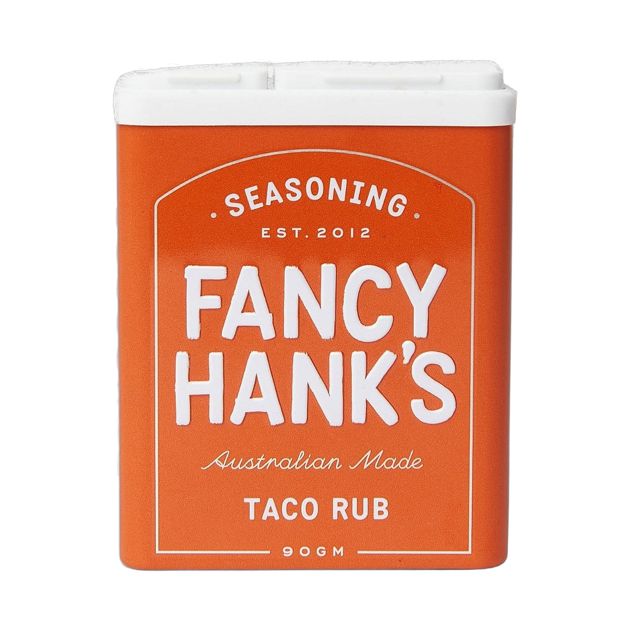 Fancy Hank's Taco Rub Seasoning 90g shaker - Australian taco seasoning for pork ribs