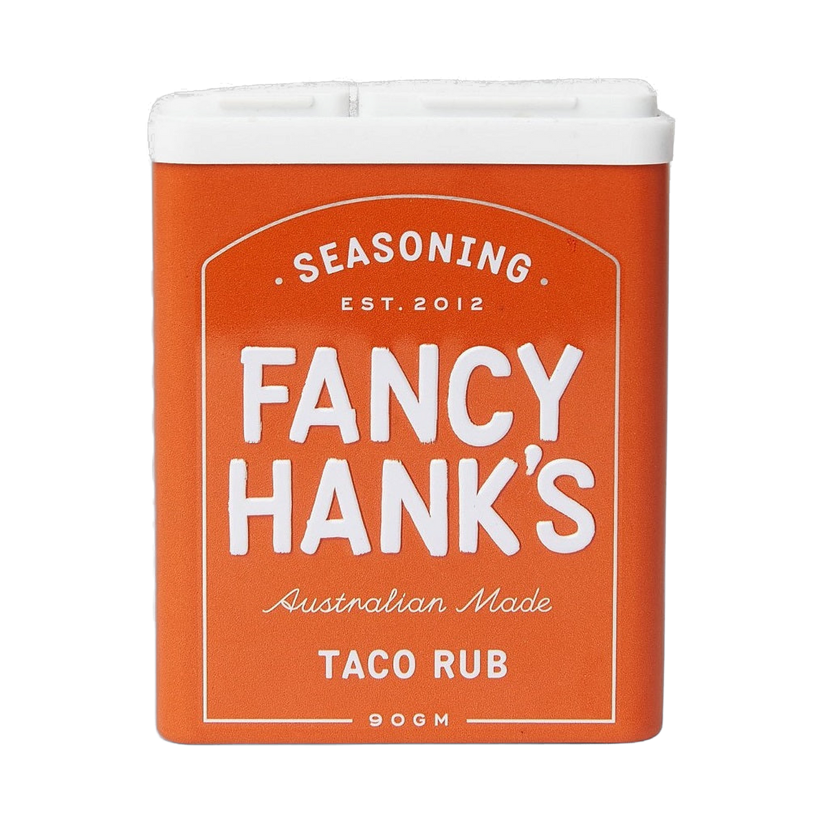 Fancy Hank's Taco Rub Seasoning 90g shaker - Australian taco seasoning for pork ribs