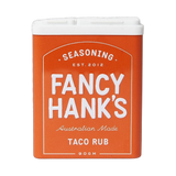 Fancy Hank's Taco Rub Seasoning 90g shaker - Australian taco seasoning for pork ribs