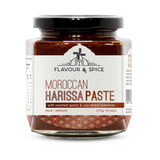 Flavour & Spice Moroccan Harissa Paste 270g North African chilli paste — front of jar on transparent background