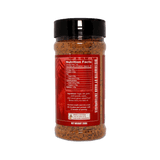 Four Monkeys BBQ Beef Rub 280g barbecue rub — alternate label view, transparent background