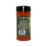 Four Monkeys BBQ Pork Rub 240g barbecue rub — second alternate label view, transparent background