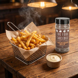 Four Saucemen The Burger Salt - basket of golden seasoned hot chips