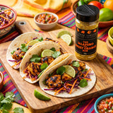 Four Saucemen Jalapeno and Sweet Orange Rub - charred citrus chicken tacos