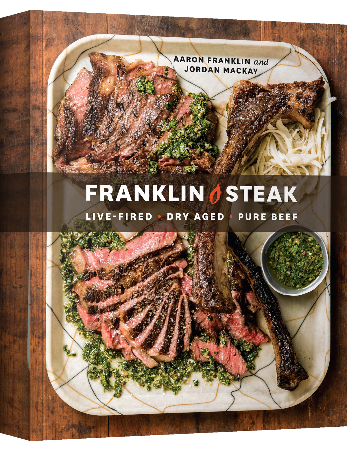 Franklin Steak by Aaron Franklin & Jordan Mackay hardback cookbook — front cover