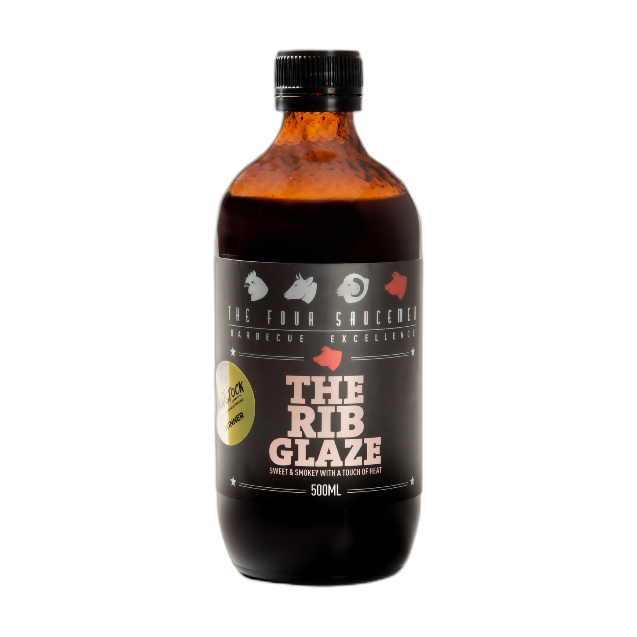 Four Saucemen The Rib Glaze 500ml, front of bottle