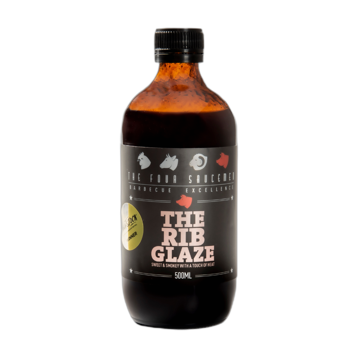 Four Saucemen The Rib Glaze 500ml, front of bottle