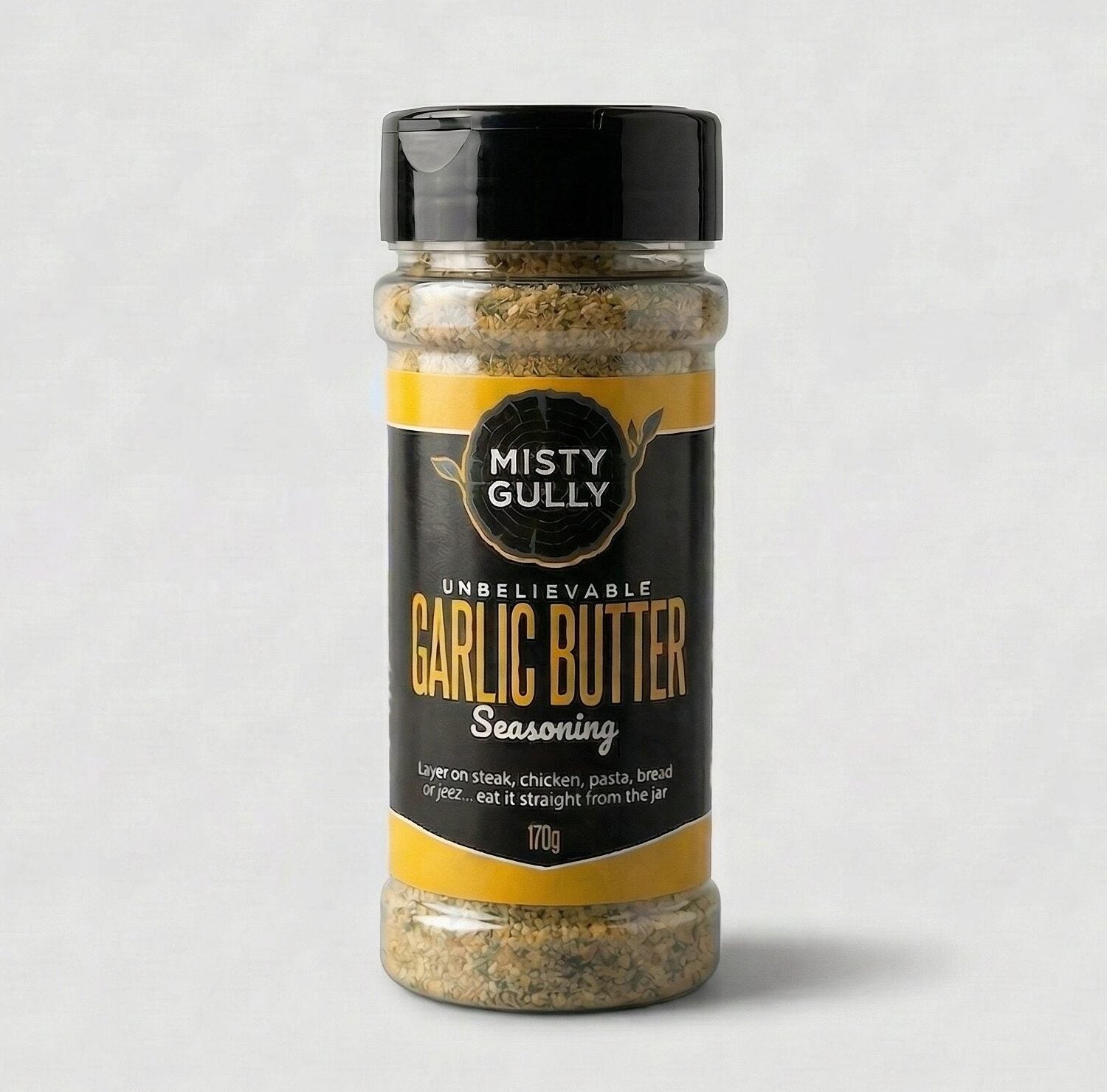 Misty Gully Garlic Butter Seasoning 120g shaker