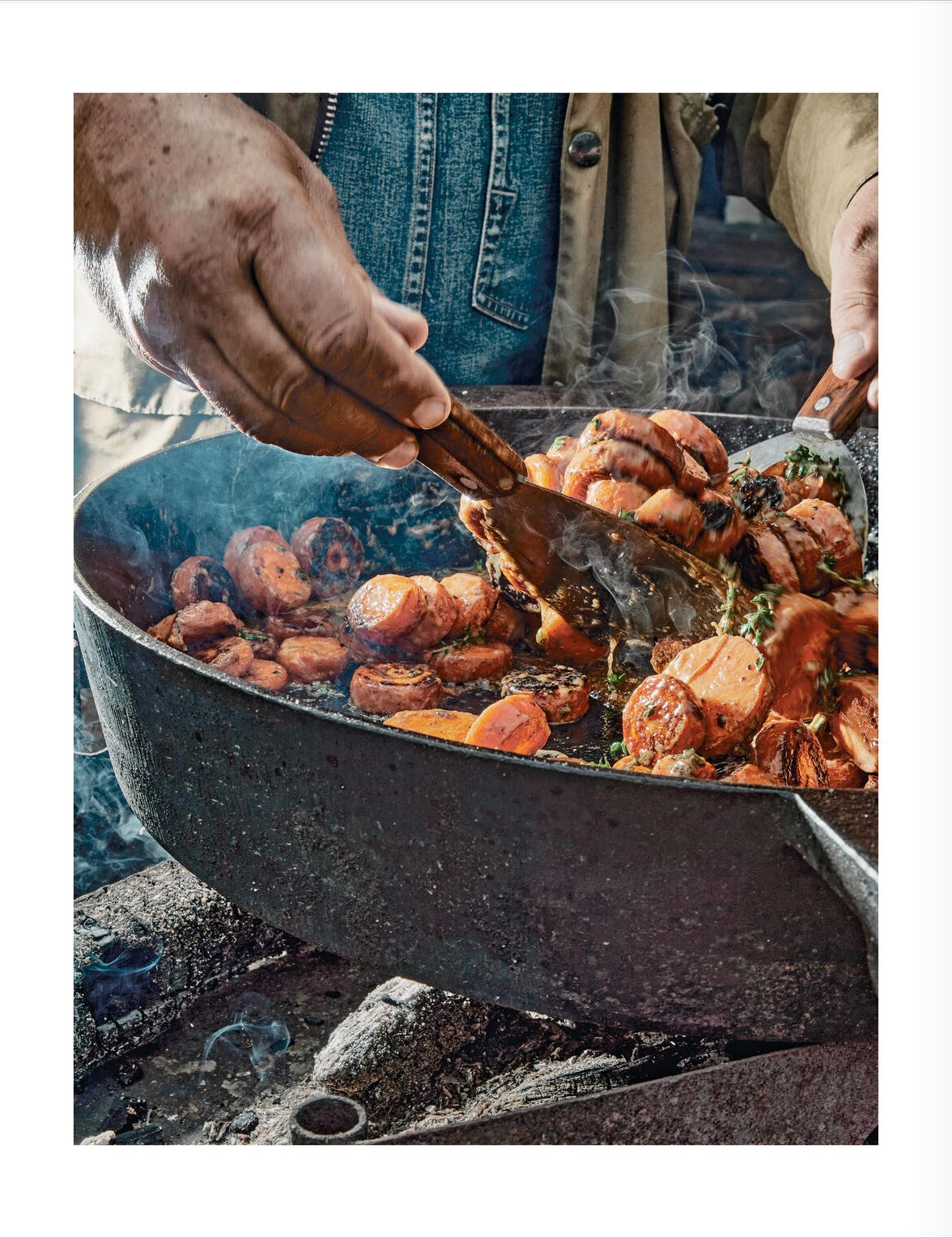 Green Fire by Francis Mallmann hardback cookbook — contents page