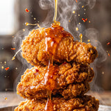 Hardcore Carnivore Hot Honey Butter Mix — hot honey butter drizzling over crispy chicken