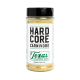 Hardcore Carnivore Texas Jalapeno Salt 312g shaker, front of pack on transparent background