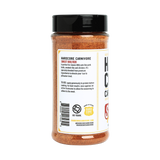 Hardcore Carnivore Sweet BBQ rub, nutrition information side of pack