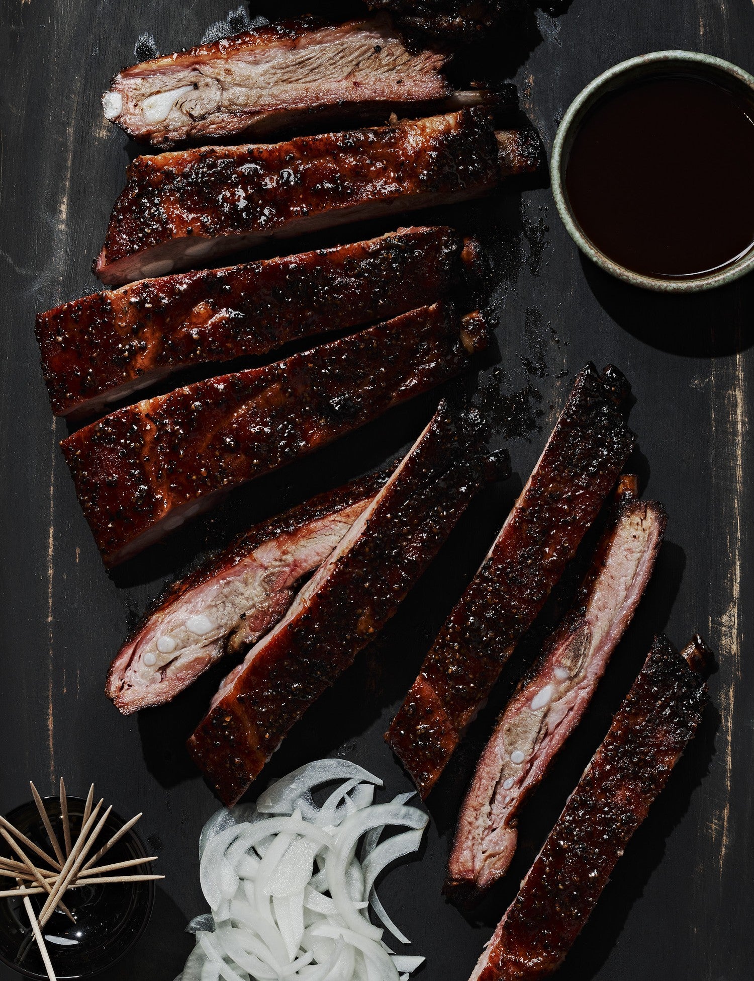 Horn Barbecue by Matt Horn hardback cookbook — Perfectly Smoked Spareribs recipe page