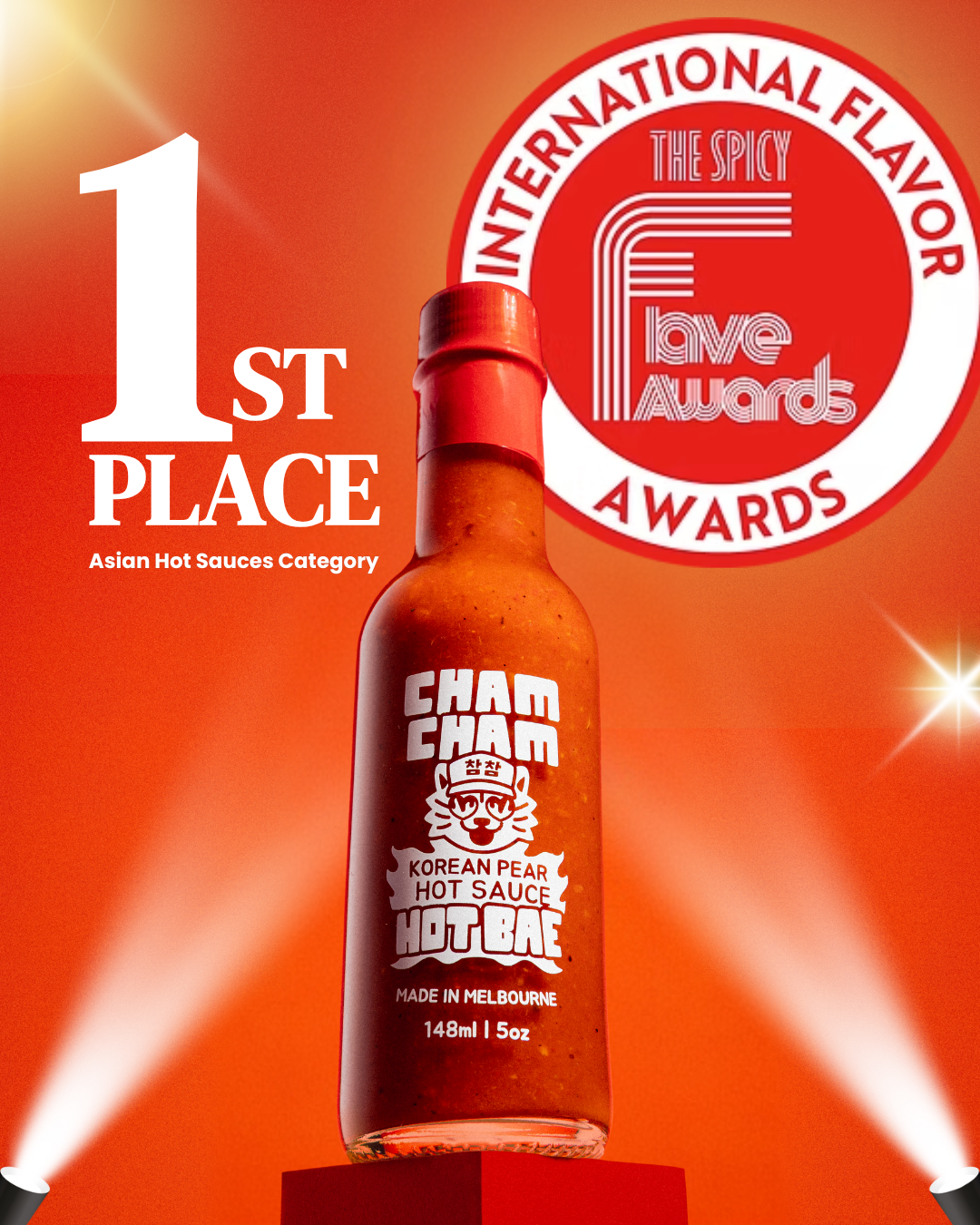 ChamCham Hot Bae 1st Place International Flavor Award 2025