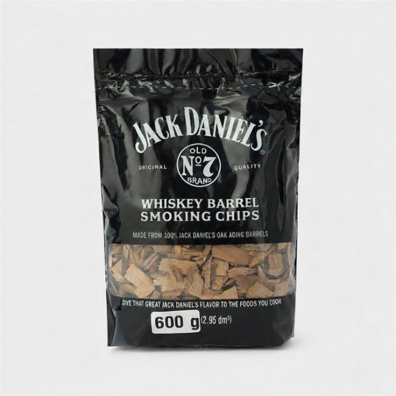 Jack Daniel's Whiskey Barrel Smoking Chips, made from genuine aging barrels lifestyle photo