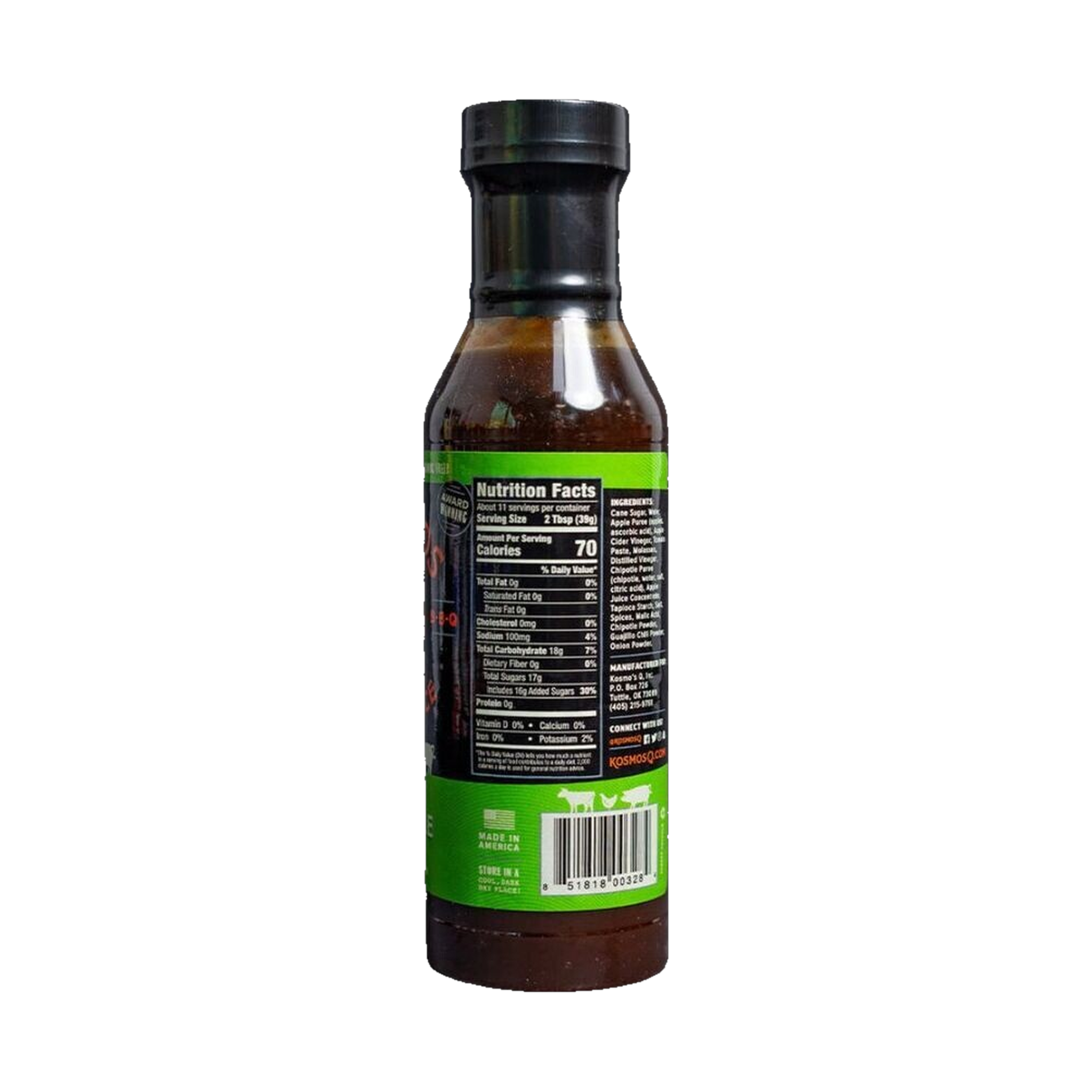 Kosmos Q Apple Chipotle BBQ Sauce left