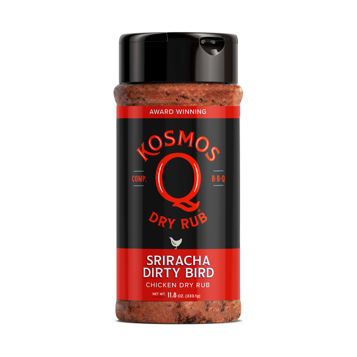 Kosmos Q Dirty Bird Sriracha Rub 312g front of pack